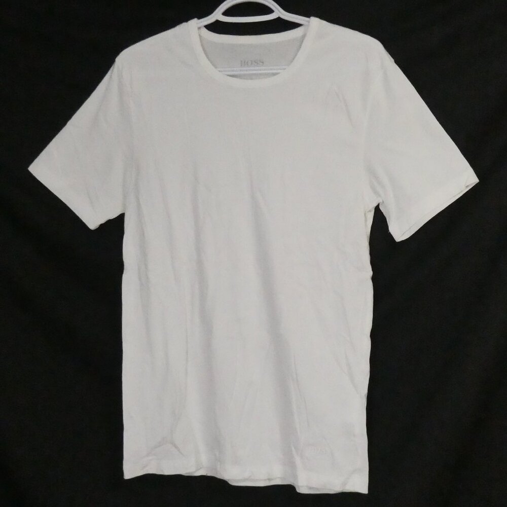 BOSS - HUGO BOSS | small | Classic Solid White Short Sleeve Casual Tee / T-Shirt